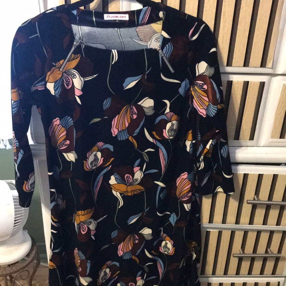 Floral Women's Dress - Multicolor